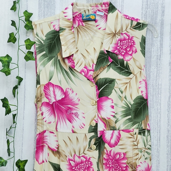Bahama Beach Dresses & Skirts - Hawaiian Maxi Dress Sz L